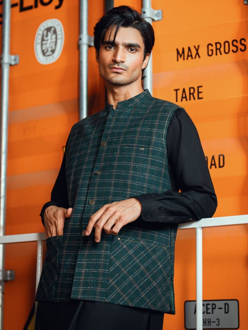 Dark Green Waistcoat thumbnail