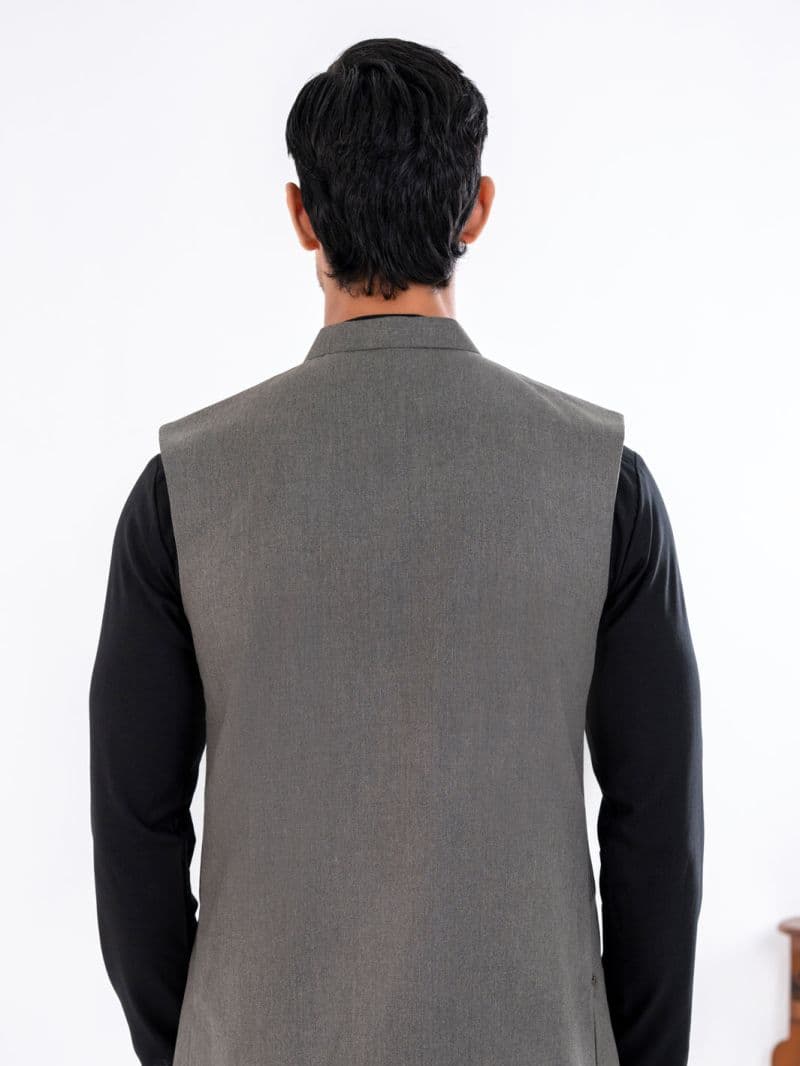 Olive Green Blended Waistcoat thumbnail