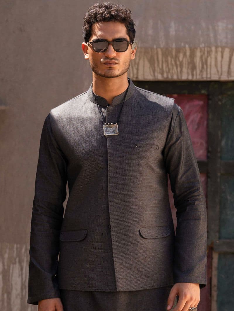 Grey Blended Waistcoat thumbnail