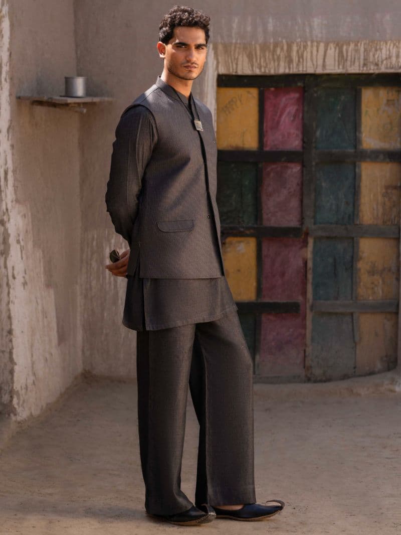 Grey Blended Waistcoat thumbnail
