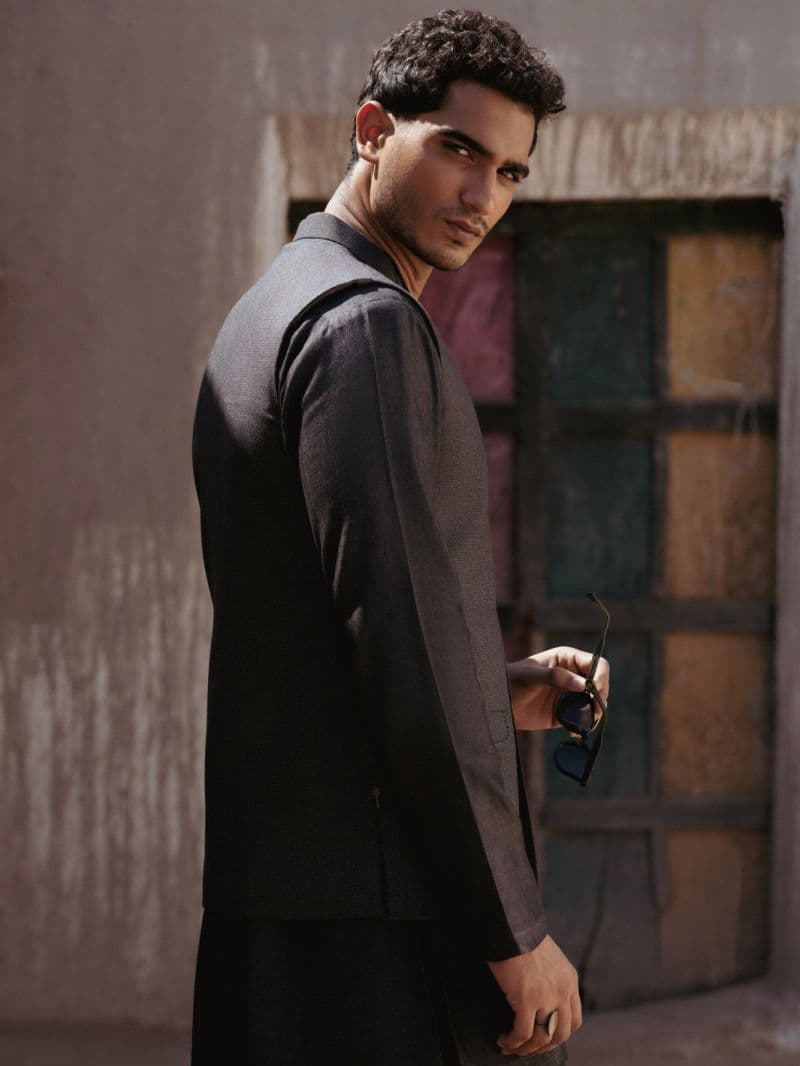 Grey Blended Waistcoat thumbnail