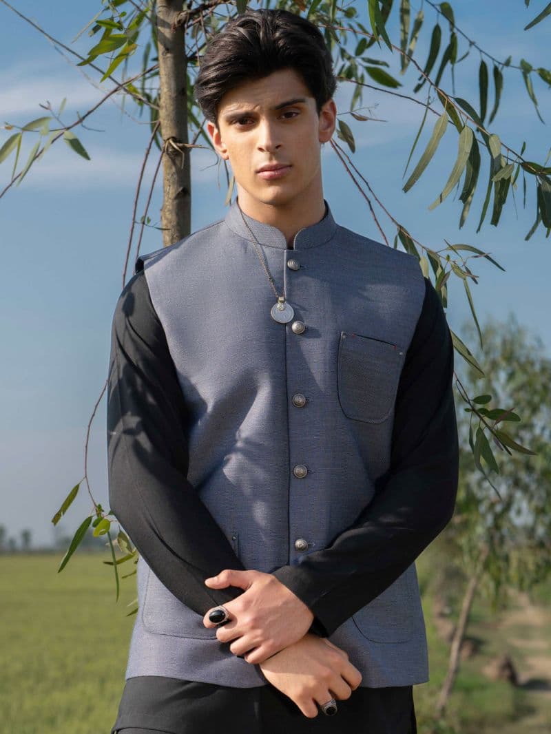 Blue Blended Waistcoat thumbnail