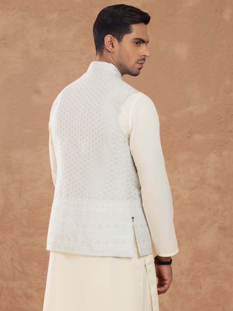 Ice Blue Blended Waistcoat thumbnail