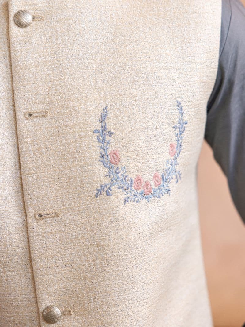 Off White Blended Waistcoat thumbnail