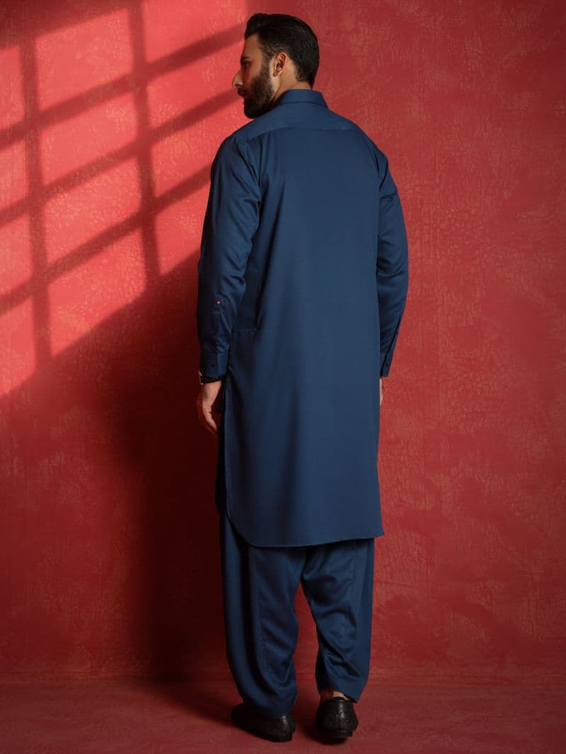 Dark Blue Kameez Shalwar thumbnail