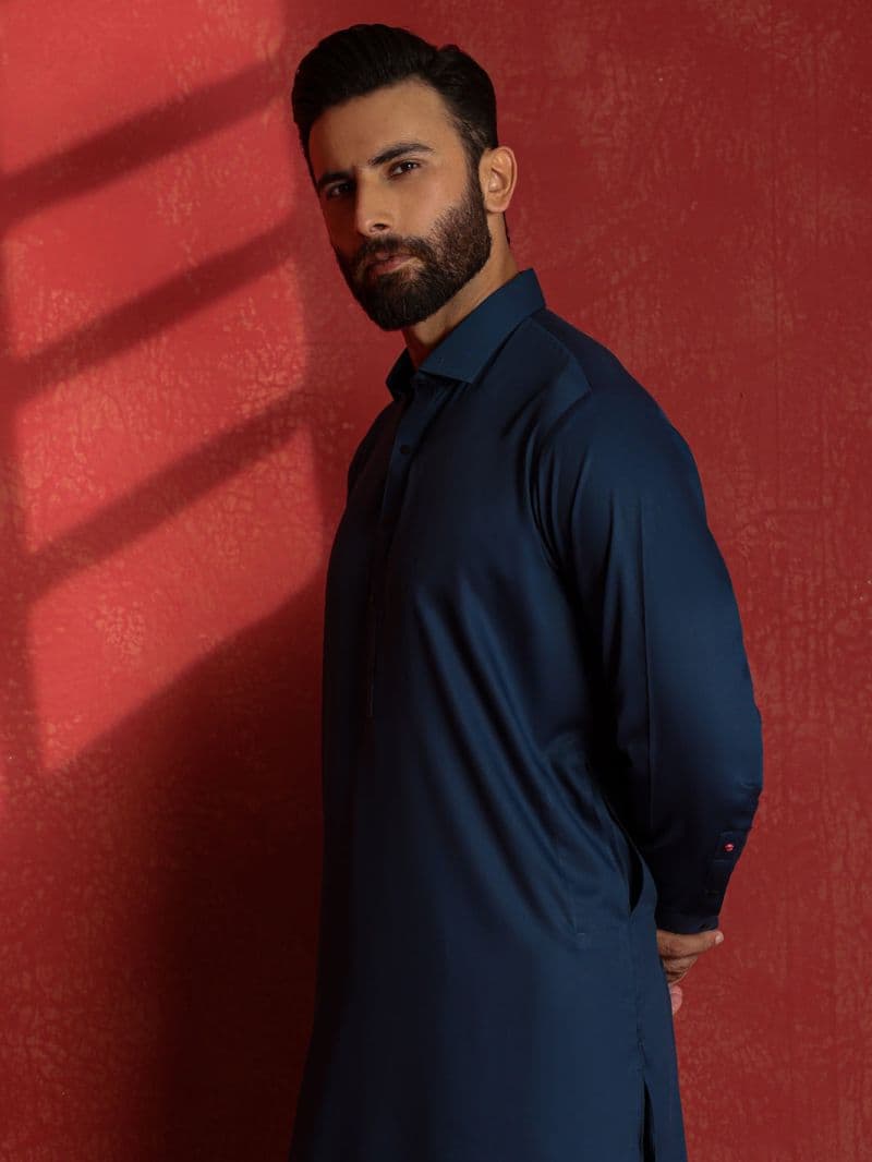Dark Blue Kameez Shalwar thumbnail