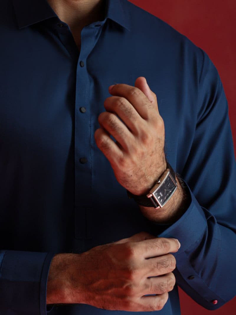 Dark Blue Kameez Shalwar thumbnail