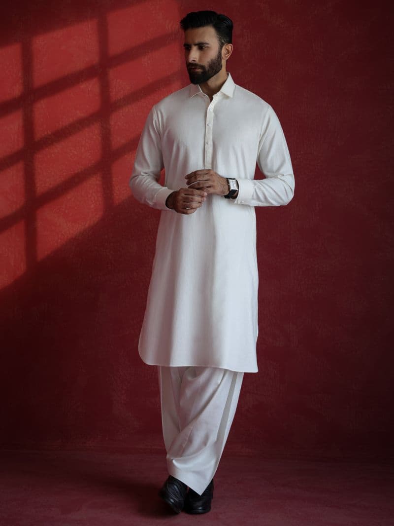 White Kameez Shalwar thumbnail
