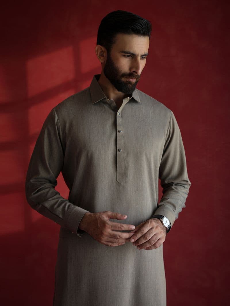 Light Brown Kameez Shalwar thumbnail