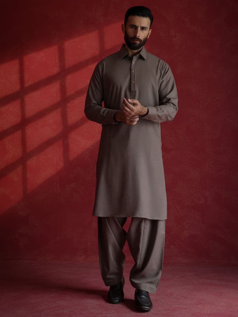 Brown Kameez Shalwar thumbnail