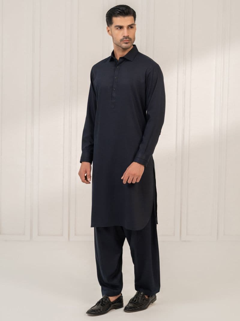 Midnight Blue Kameez Shalwar thumbnail