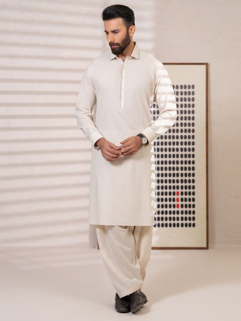 Ivory Kameez Shalwar thumbnail
