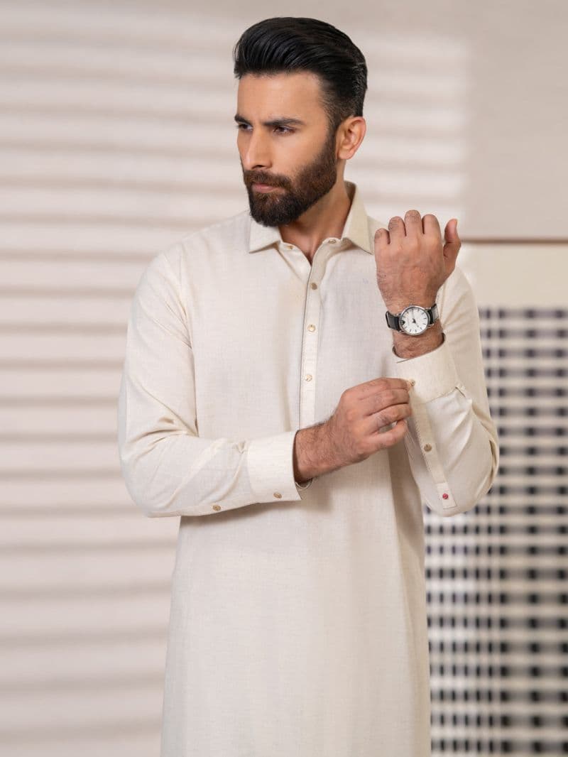 Ivory Kameez Shalwar thumbnail