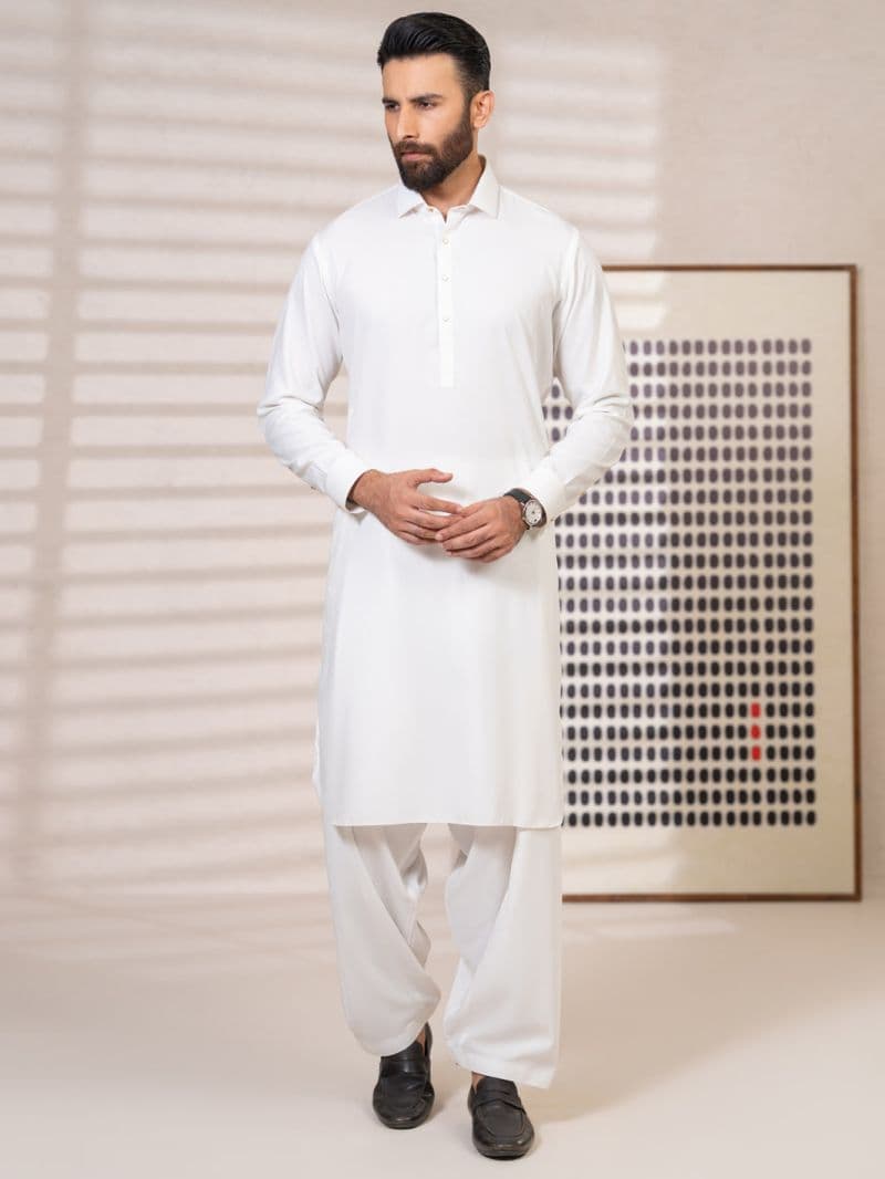 White Kameez Shalwar thumbnail