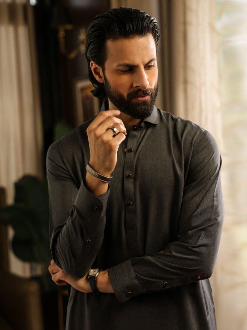 Grey Cuts & Sew Kameez Shalwar thumbnail