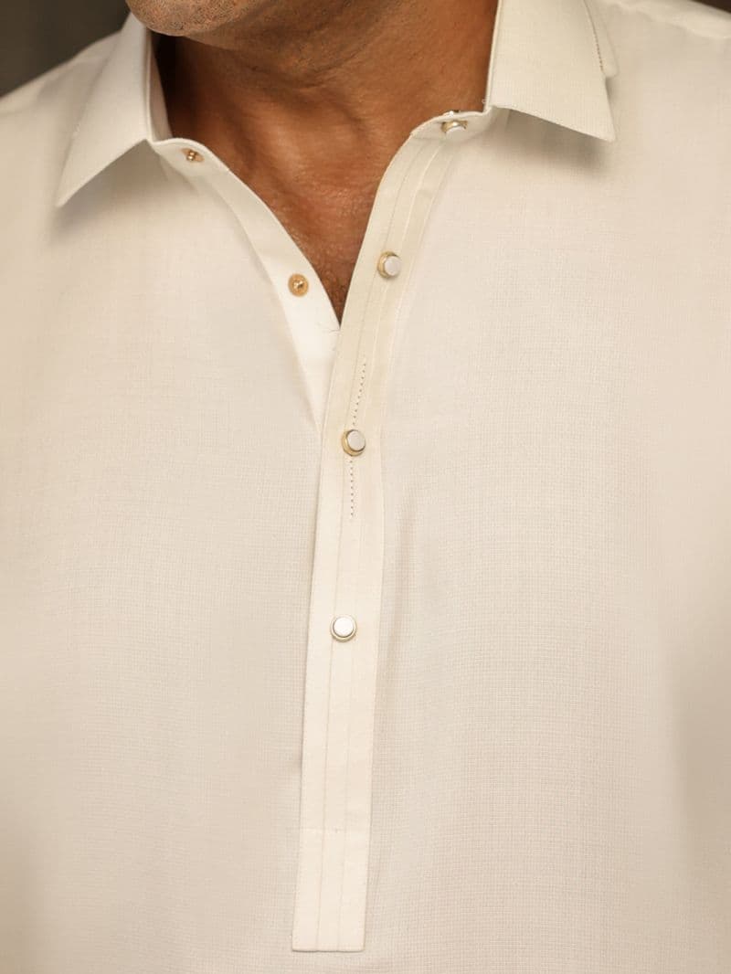 White Cut & Sew Kameez Shalwar thumbnail