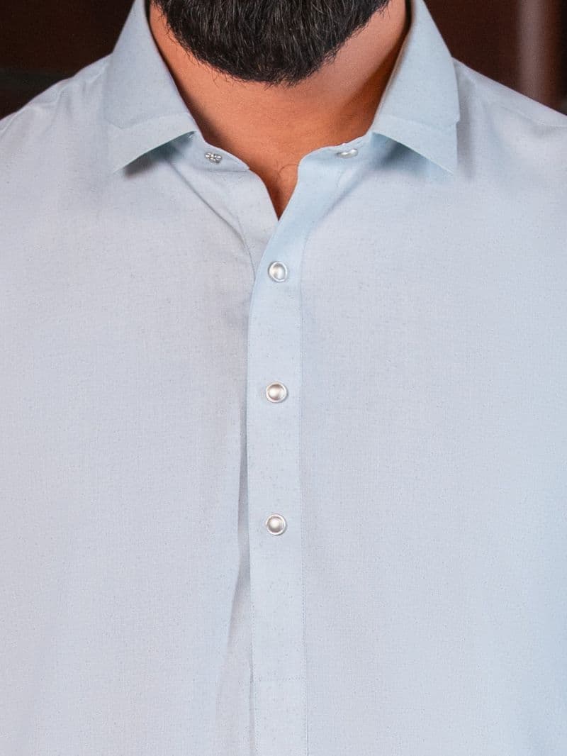 Sky Blue Cut & Sew Kameez Shalwar thumbnail