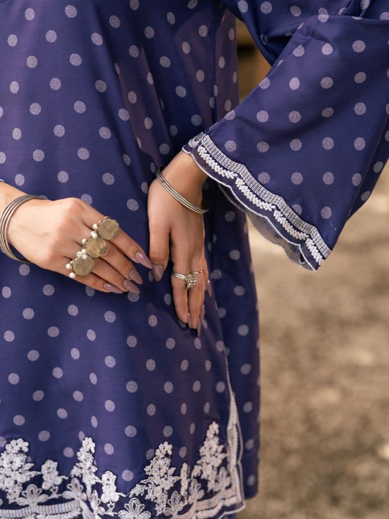 Purple Silk Lawn 3Pc Stitched thumbnail