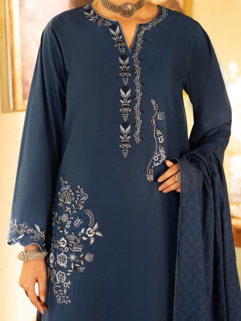Blue Cambric Stitched 3Pc thumbnail