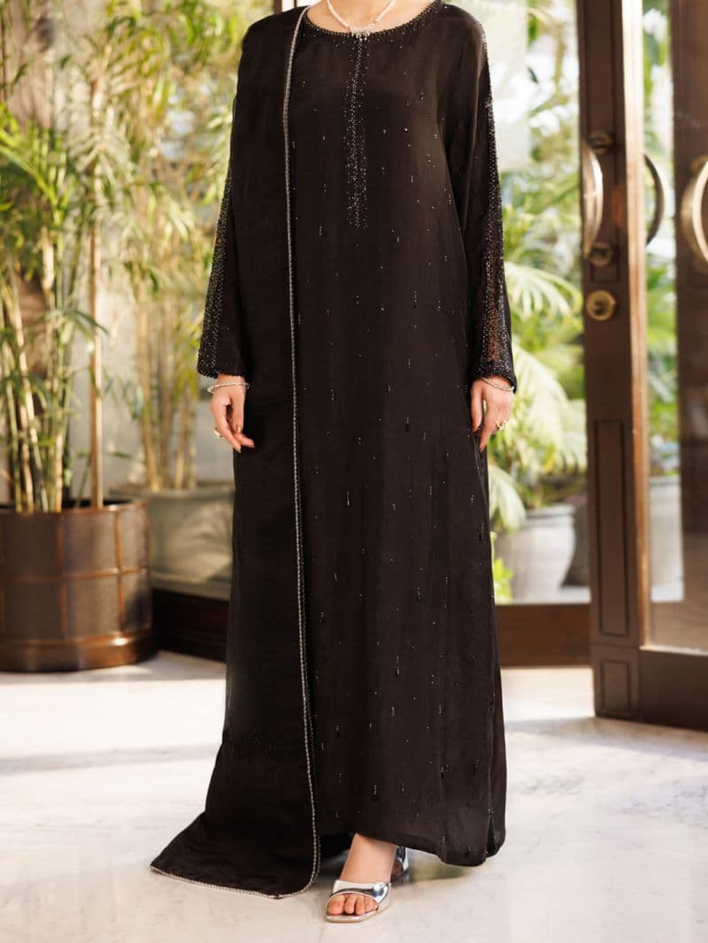 Black Silk 3Pc Stitched thumbnail
