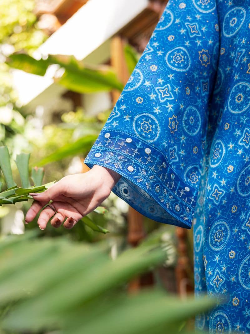 Blue Lawn Stitched 3PC thumbnail