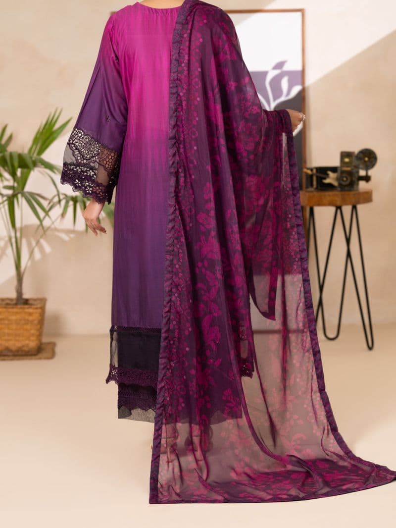 Purple Lawn Stitched 3PC thumbnail