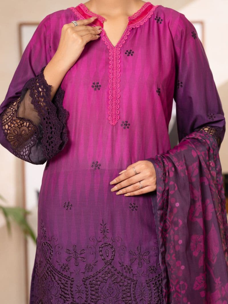 Purple Lawn Stitched 3PC thumbnail
