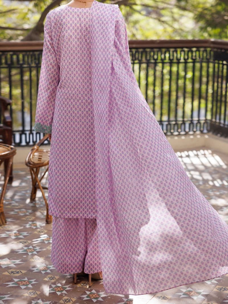 Light Purple Lawn Stitched 3Pc thumbnail