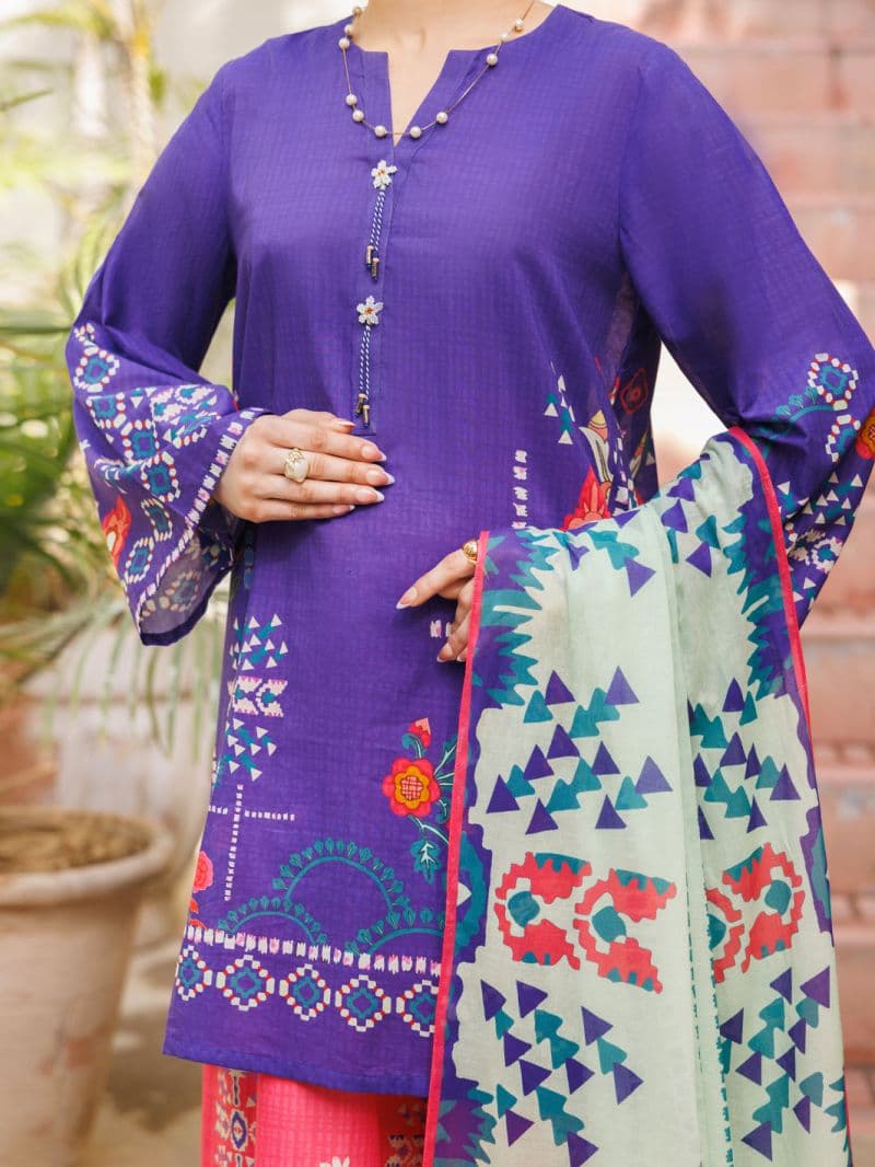 Purple Lawn Stitched 3Pc thumbnail