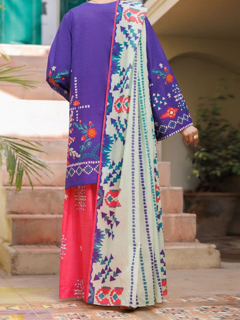 Purple Lawn Stitched 3Pc thumbnail