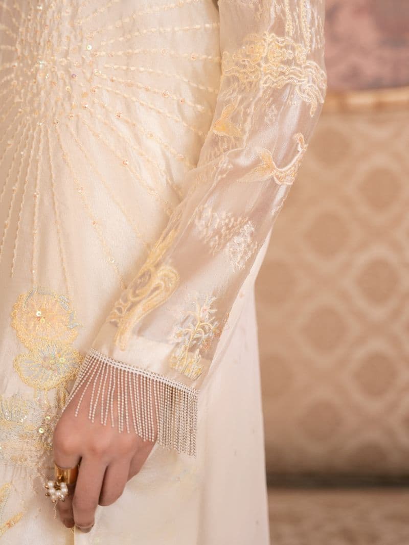 White Sheesha Silk Formal Stitched 3Pc thumbnail