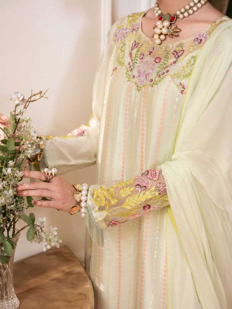 Sea Green Sheesha Silk Formal Stitched 3Pc thumbnail