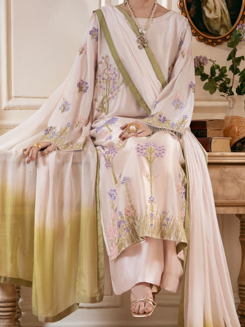 Light Pink Sheesha Silk Formal Stitched 3Pc thumbnail