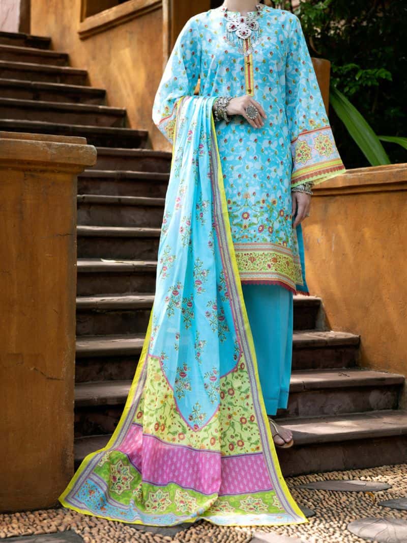 Ferozi Lawn 3 Piece Stitched
