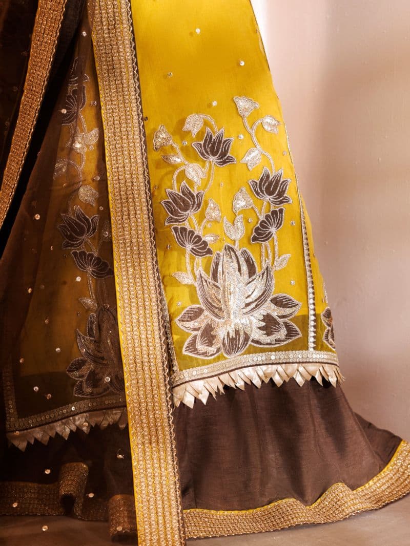 Yellow Organza Formal 3Pc Stitched thumbnail