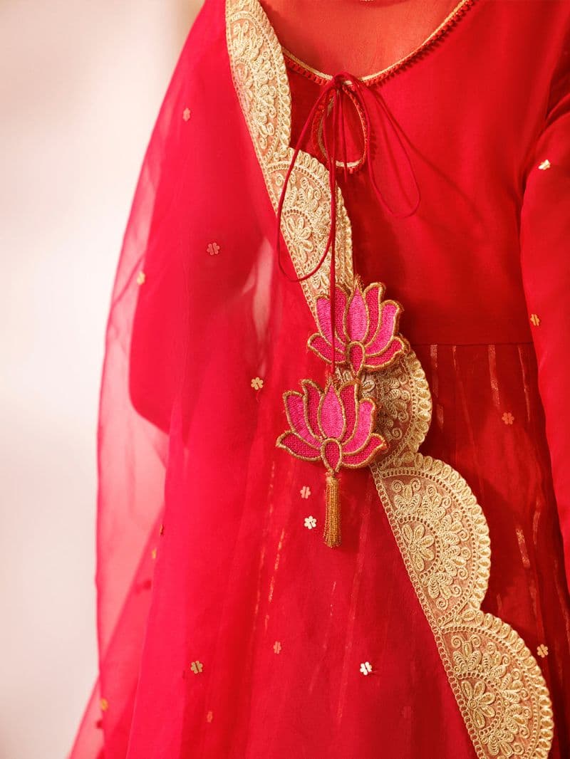 Pink Organza Formal 3Pc Stitched thumbnail