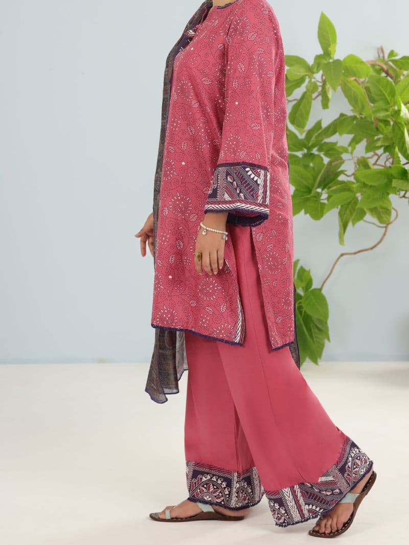 Light Pink Lawn 3Pc Stitched thumbnail