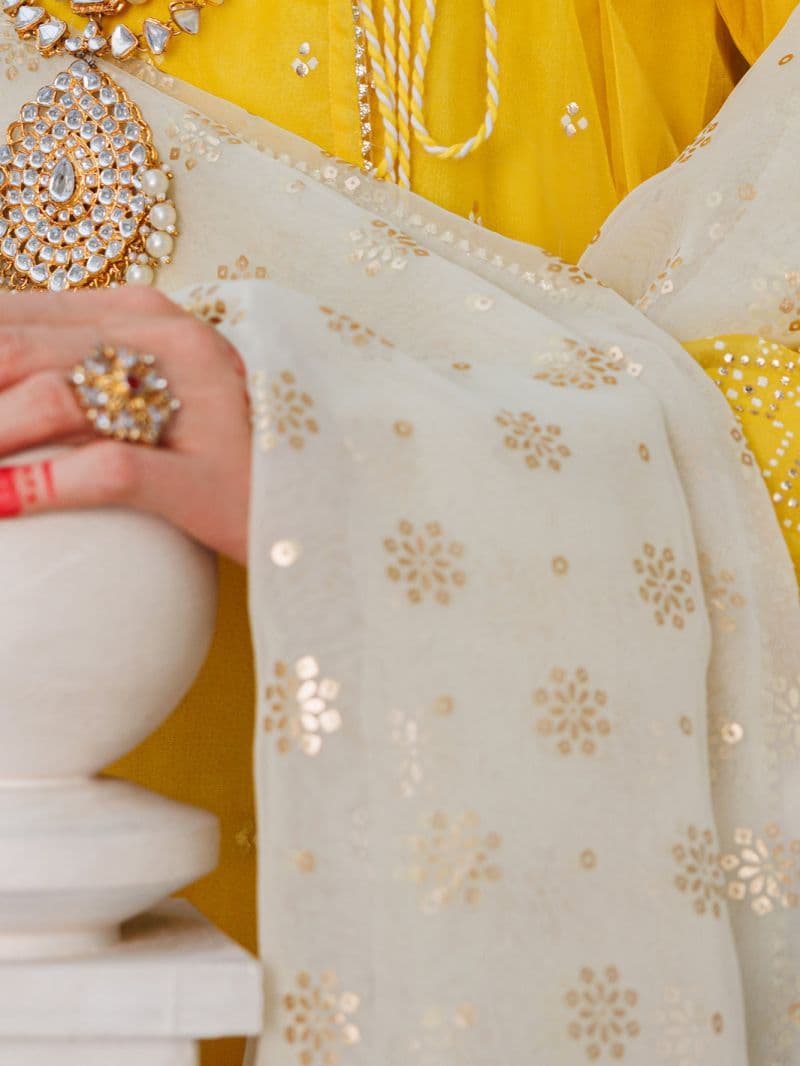 Yellow Organza 3Pc Stitched thumbnail