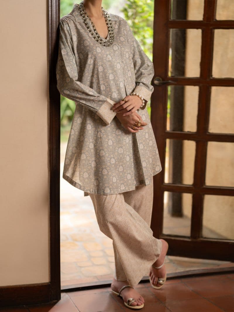 Beige Lawn Co-Ord Set thumbnail