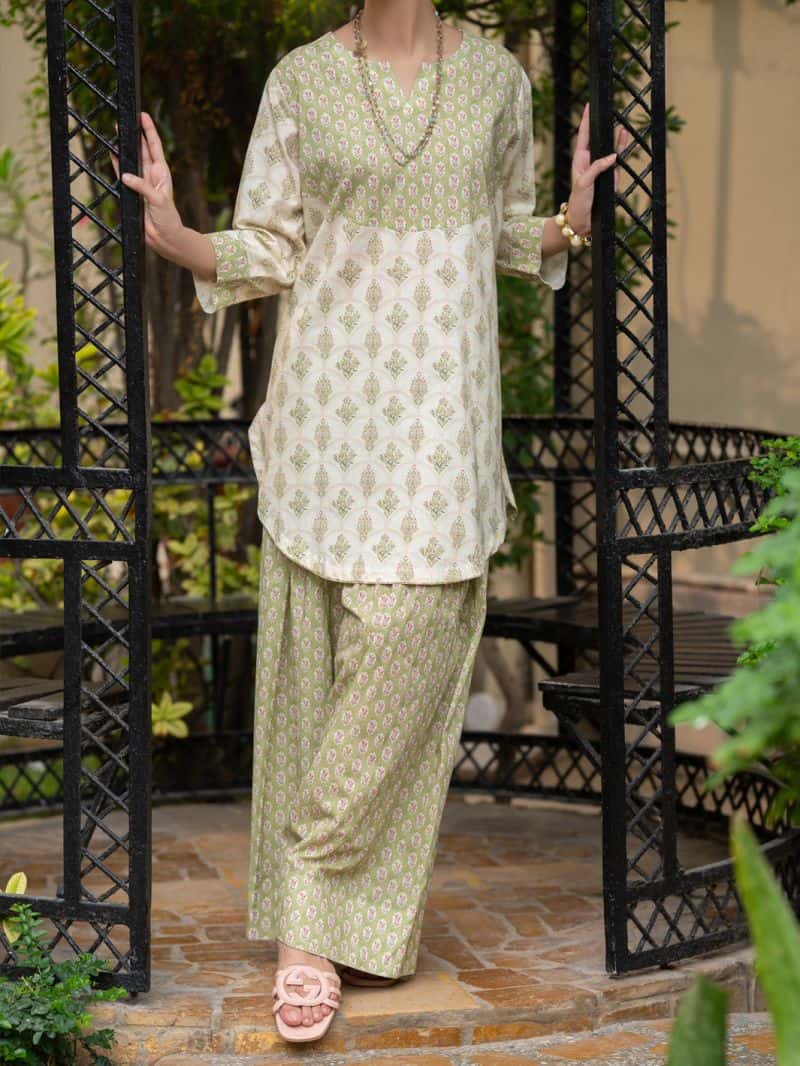 Lemon Lawn Co-Ord Set