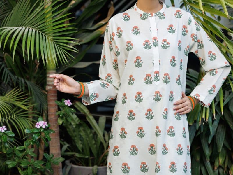 Off White Lawn Co-Ord Set thumbnail