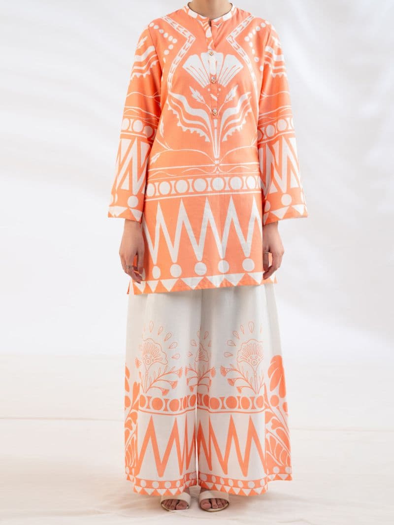Peach Lawn Stitched 2Pc thumbnail