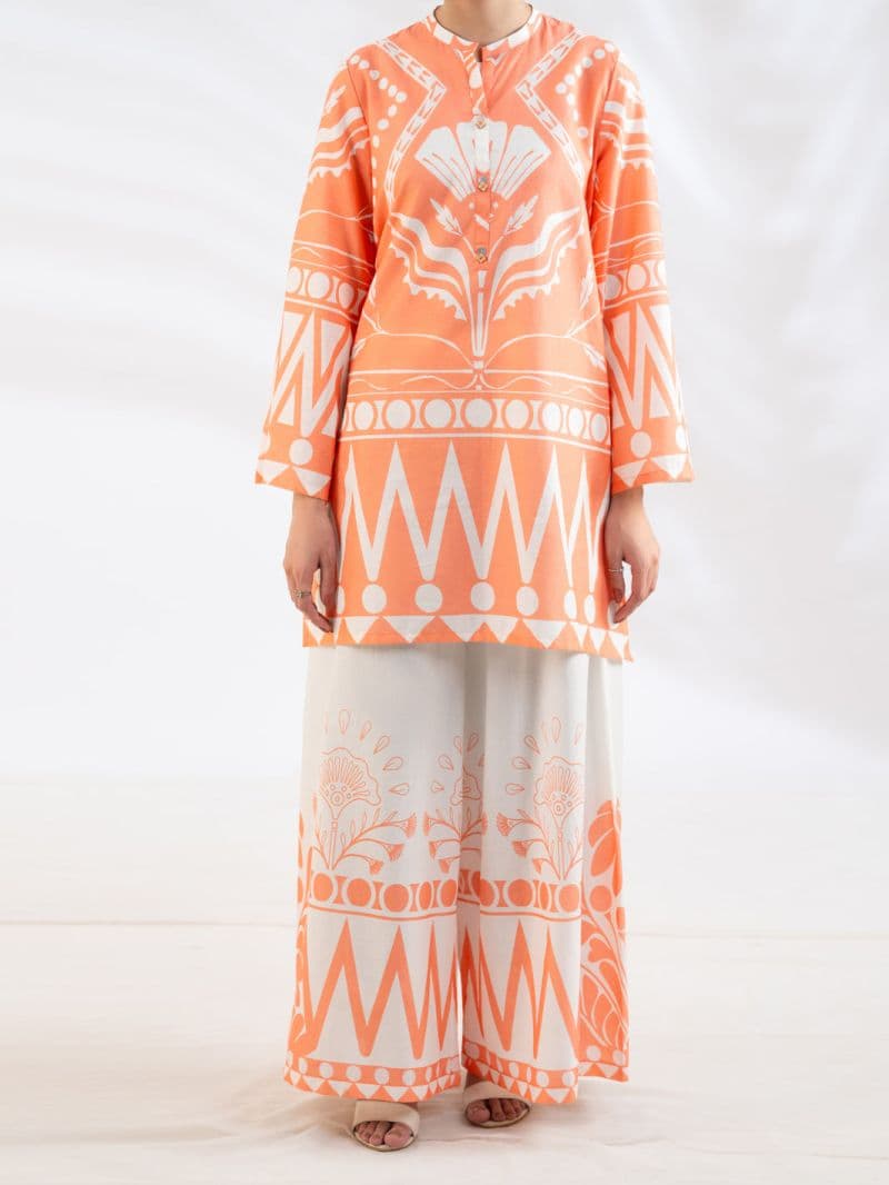 Peach Lawn Stitched 2Pc thumbnail