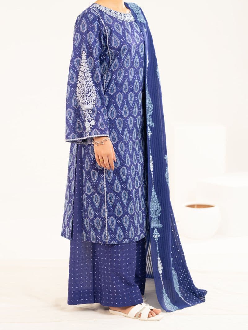 Blue Lawn Stitched 2Pc thumbnail