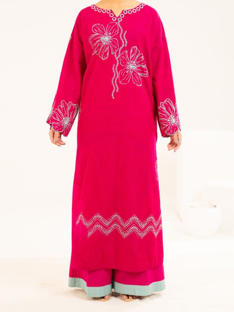 Fuchsia Lawn Stitched 2Pc thumbnail