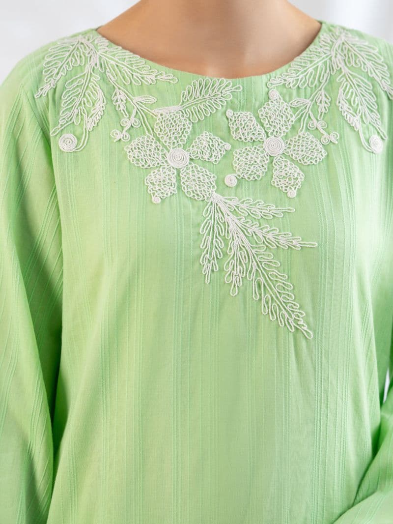 Green Cotton Dobby Stitched 2Pc thumbnail
