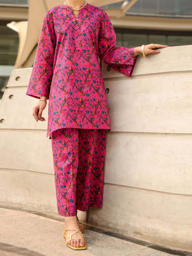 Pink Lawn Co-Ord Set