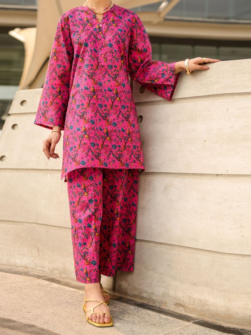 Pink Lawn Co-Ord Set thumbnail