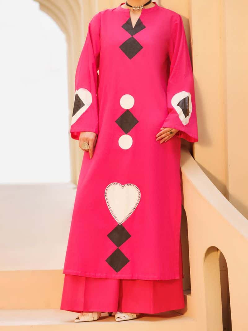 Fuchsia Lawn 2Pc Stitched
