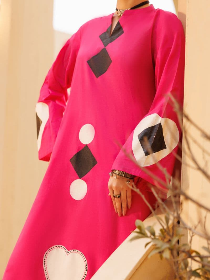 Fuchsia Lawn 2Pc Stitched thumbnail